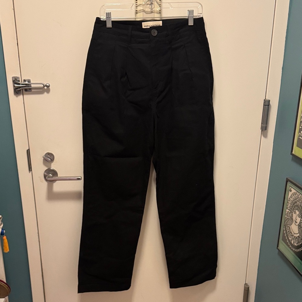 Mara Hoffman Black Monte Trousers